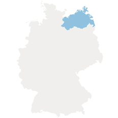 Landesumriss Mecklenburg-Vorpommern