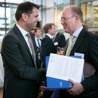 Minister Lies und Salzgitter-Chef Fuhrmann
