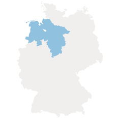 Landesumriss Niedersachsen