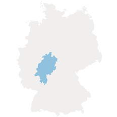 Landesumriss Hessen