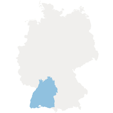 Landesumriss Baden-Württemberg