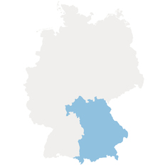 Landesumriss Bayern