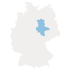 Landesumriss Sachsen-Anhalt