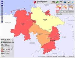 Hier gelangen Sie zum webbasierten Regionalmonitoring Niedersachsen