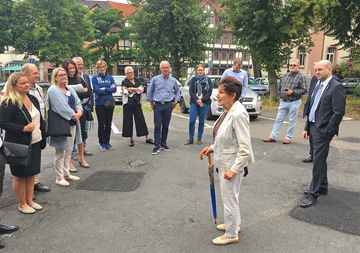 Exkursion nach Hann. Münden mit Bürgermeister Harald Wegener (rechts im Bild)