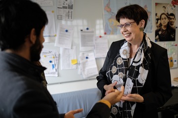 Birgit Honé besucht das kreativ:LABOR in Oldenburg