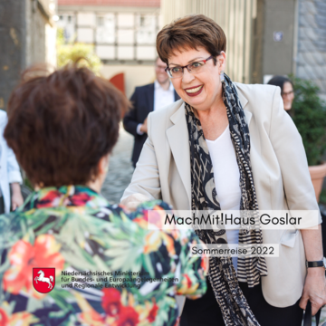 Regionalministerin Birgit Honé besucht das MachMitHaus! in Goslar