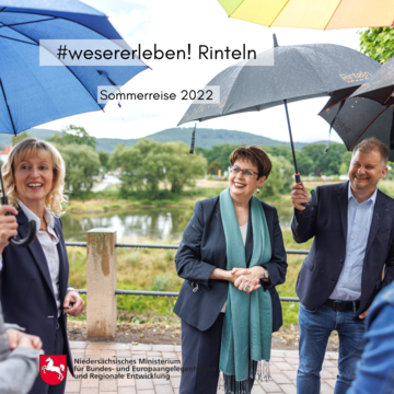 Regionalministerin Birgit Honé besucht das Projekt #wesererleben! in Rinteln