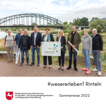 Regionalministerin Birgit Honé besucht das Projekt #wesererleben! in Rinteln