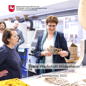 Regionalministerin Birgit Honé besucht die freie Werkstatt Hildesheim