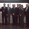 MP McAllister und seine Gäste von der AmCham, darunter Botschafter a.D. John C. Kornblum